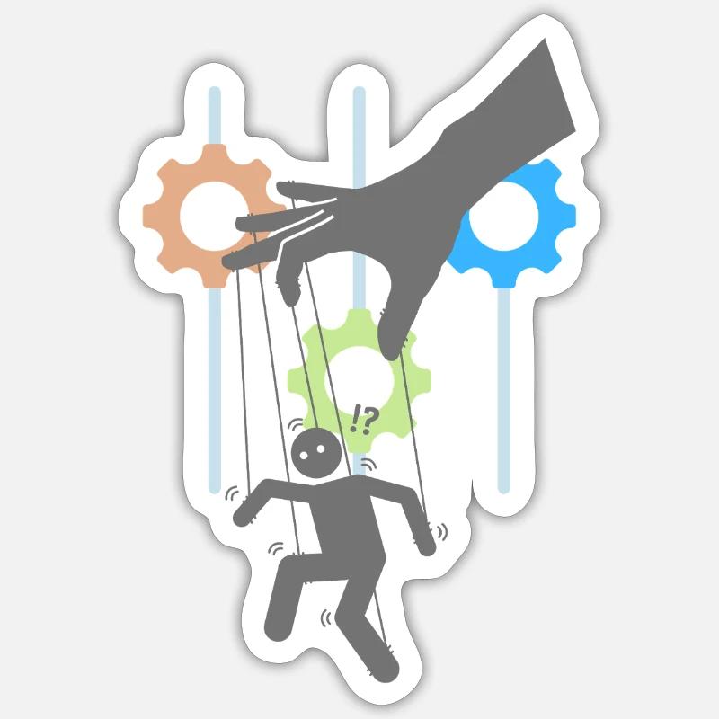 Puppet Sticker size S (10 x 10 cm)