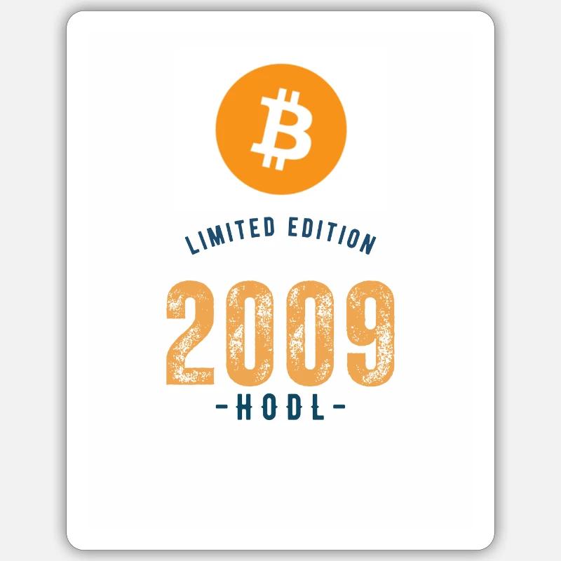 2009 Bitcoin fixes this - Sticker size S (10 x 10 cm) - white matte