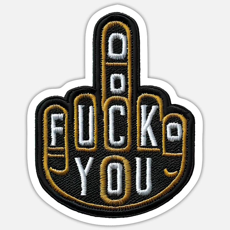 Fick dich Sticker Größe S (10 x 10 cm)