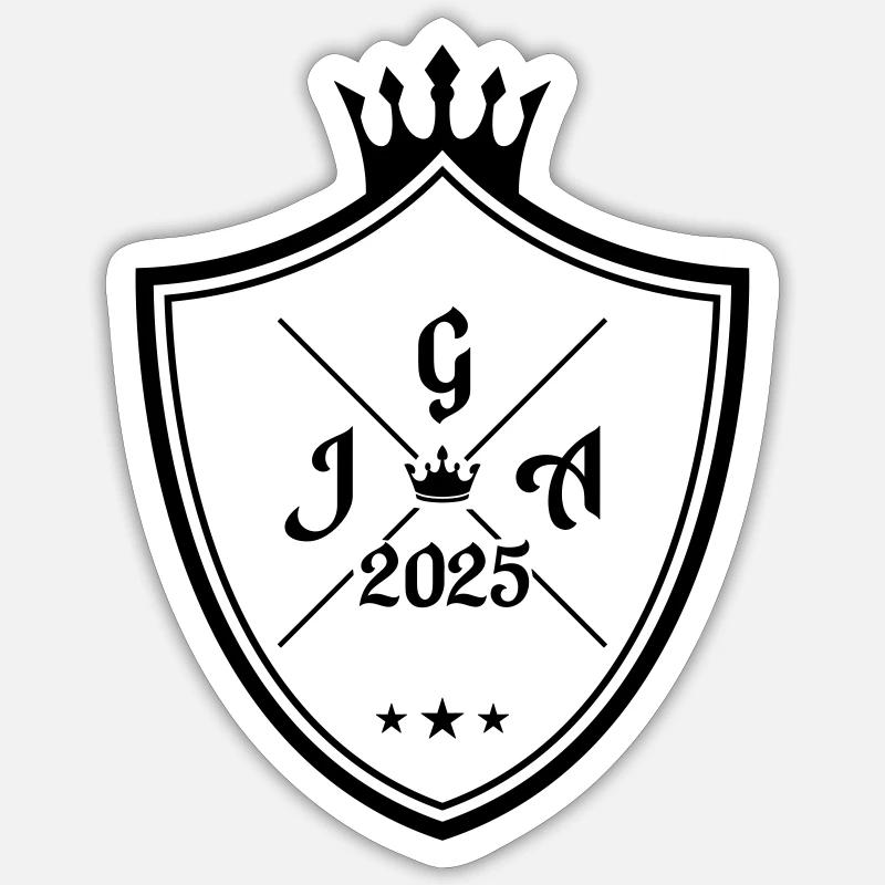JGA 2025 - Sticker taille S (10 x 10 cm) - blanc mat