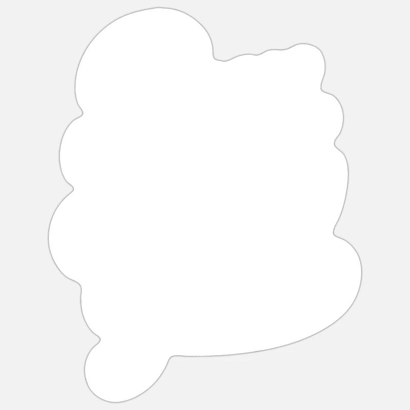 Courez comme une fille - Sticker taille S (10 x 10 cm) - blanc mat
