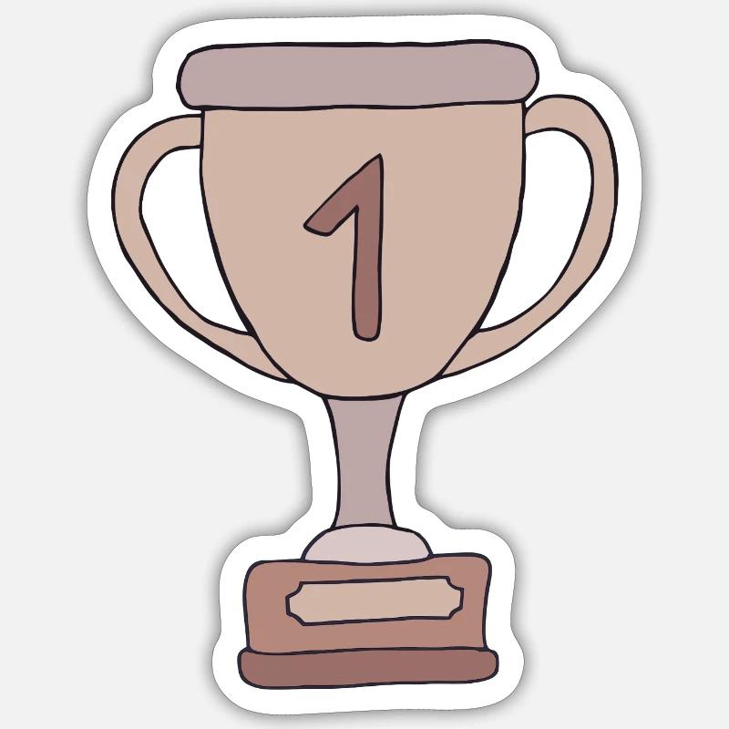 Cup 1 Sticker size S (10 x 10 cm)