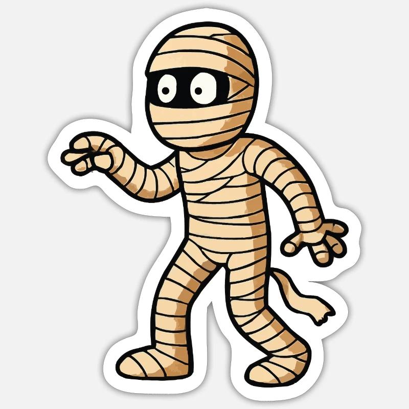 Mummy Comic Sticker size S (10 x 10 cm)
