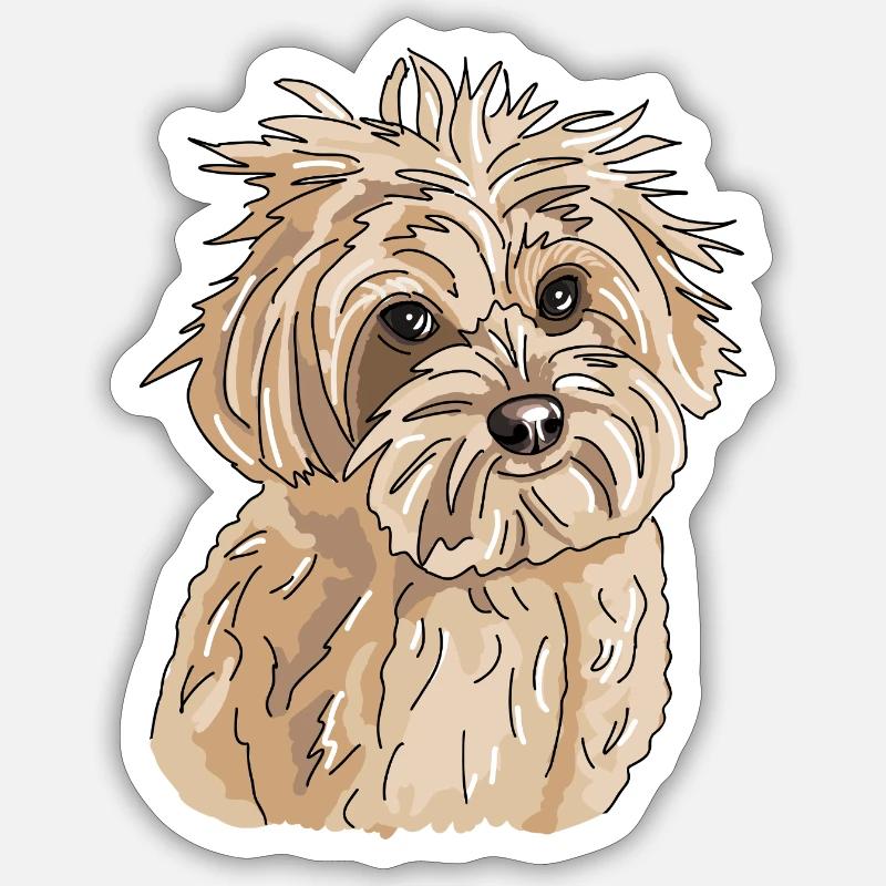 Havanese Sticker size S (10 x 10 cm)