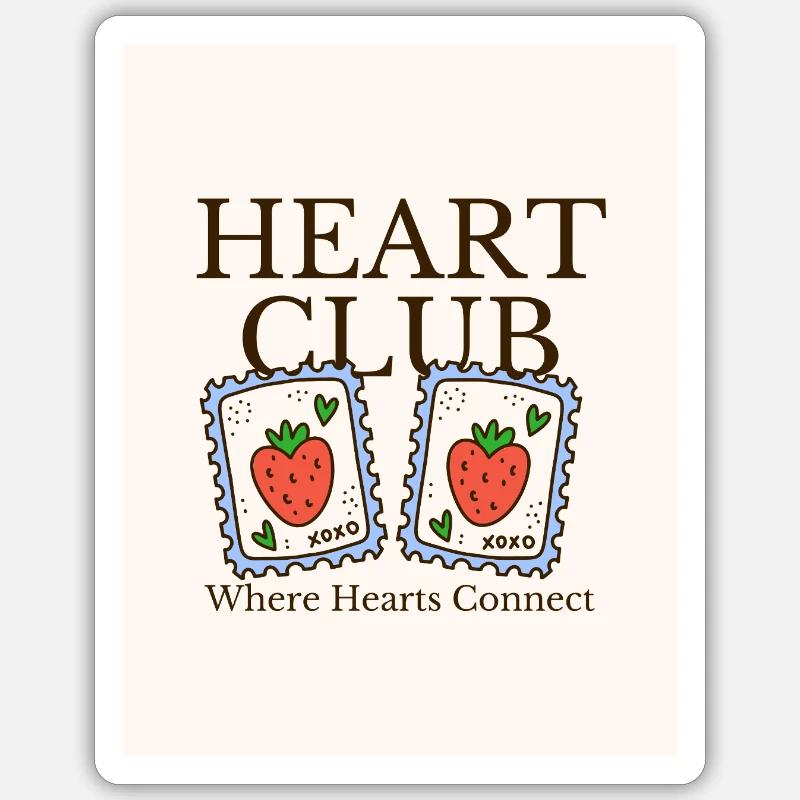 Cuore Sticker formato S (10 x 10 cm)
