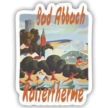 Kaisertherme - Sticker Größe S (10 x 10 cm) - Mattweiß - Vorne