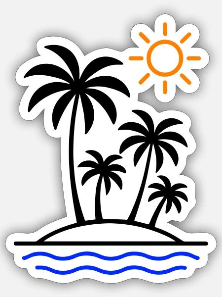  - Sticker size S (10 x 10 cm) - white matte
