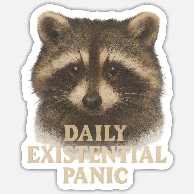 "Daily Existential Panic" Sticker size S (10 x 10 cm)