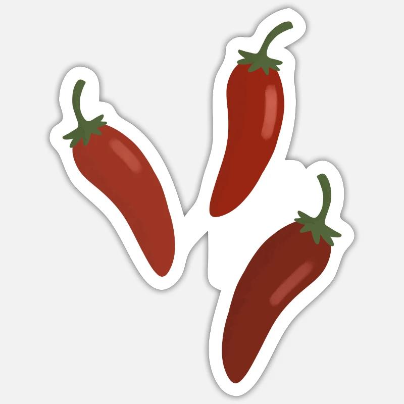 Piments Sticker taille S (10 x 10 cm)