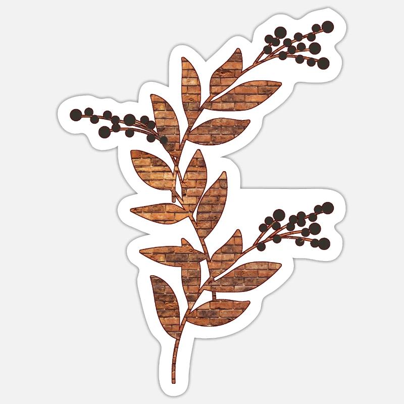 Briqueterie - Sticker taille S (10 x 10 cm) - blanc mat