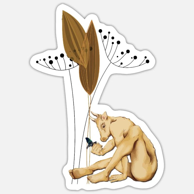 Seedbound Centaur with Dried Pods Sticker size S (10 x 10 cm)