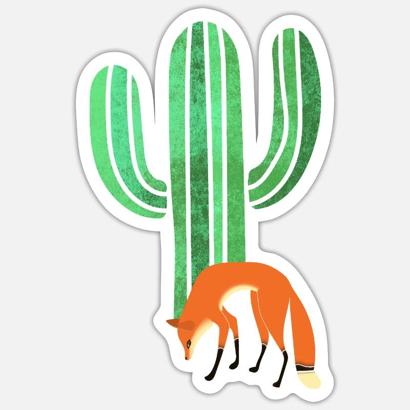 Fox - Sticker size S (10 x 10 cm) - white matte