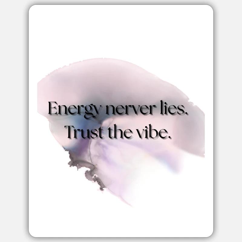 True Vibes - Sticker Größe S (10 x 10 cm) - Mattweiß