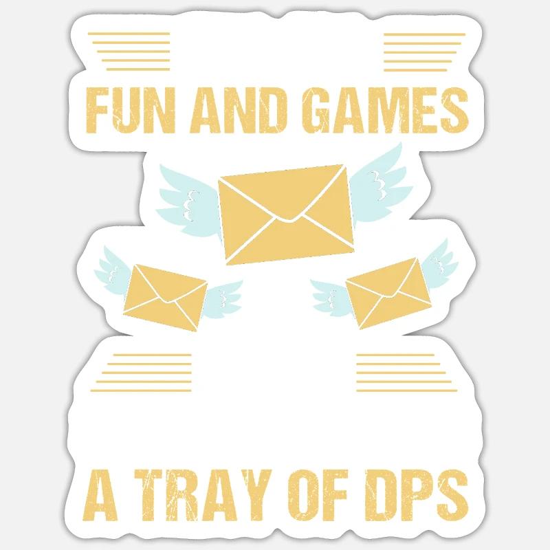 Post Poststempel Postbote Sticker Größe S (10 x 10 cm)