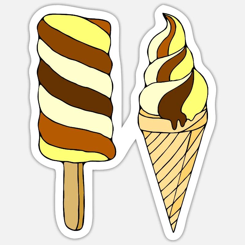 Eis Sticker Größe S (10 x 10 cm)