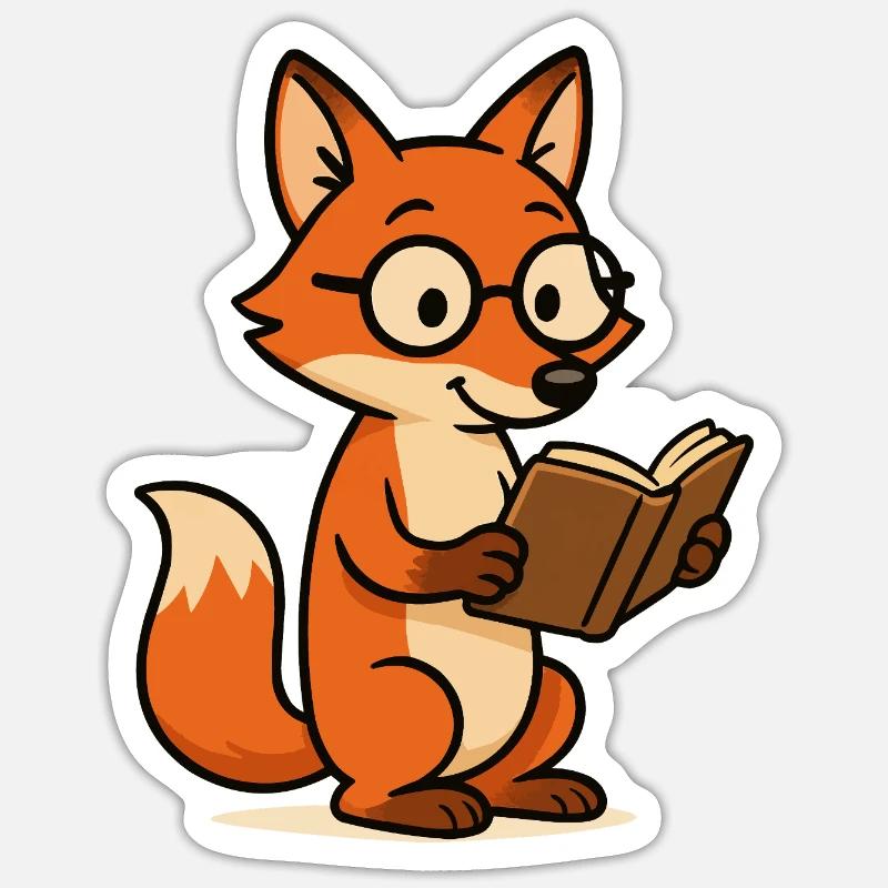 fuchs schlaufuchs Sticker Größe S (10 x 10 cm)