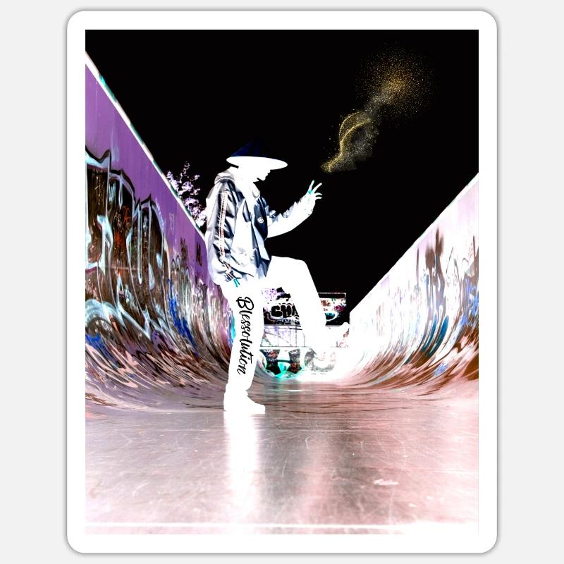 Blessolution "Balance" - Sticker size S (10 x 10 cm) - white matte