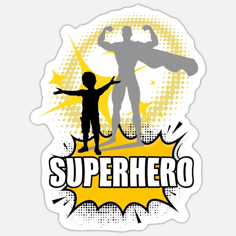 Super bébé - Sticker taille S (10 x 10 cm) - blanc mat