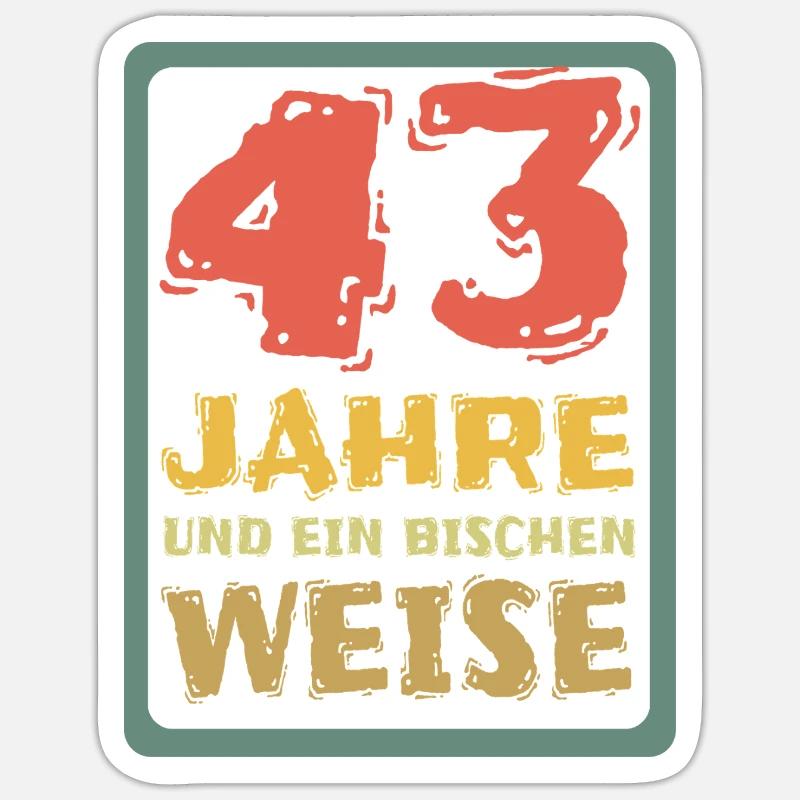 43 - Sticker taille S (10 x 10 cm) - blanc mat