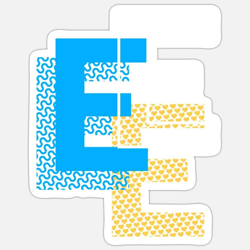 E Design - Sticker size S (10 x 10 cm) - white matte