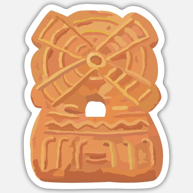 Moulin à spéculoos Sticker taille S (10 x 10 cm)