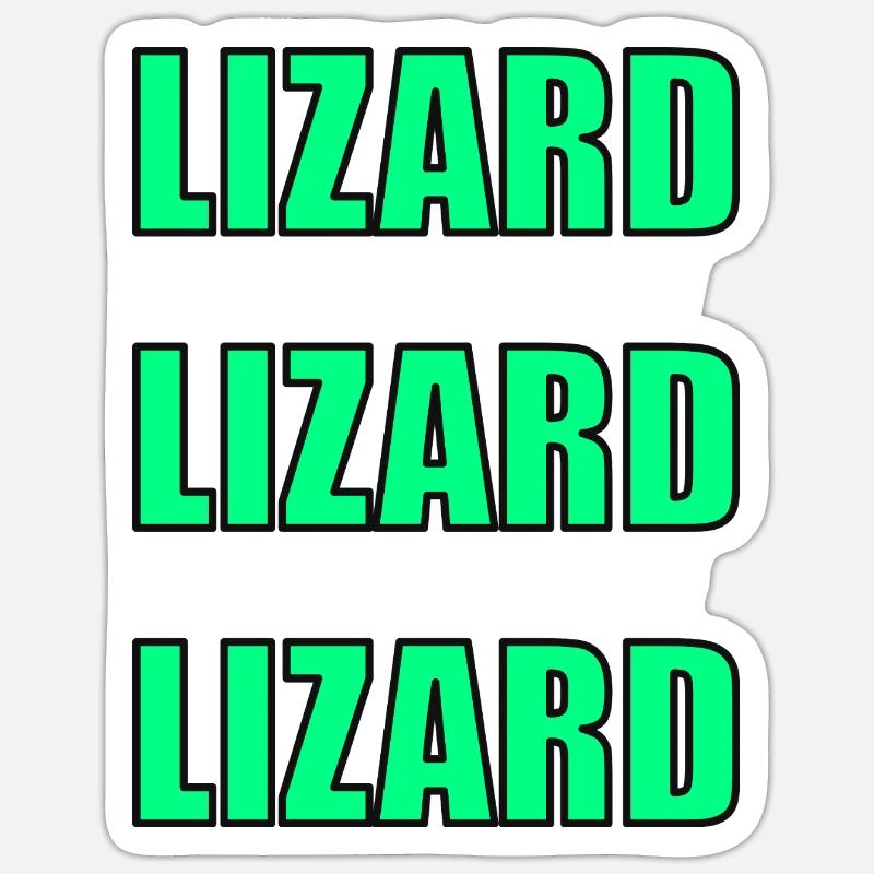 Lizard Echo Sticker size S (10 x 10 cm)