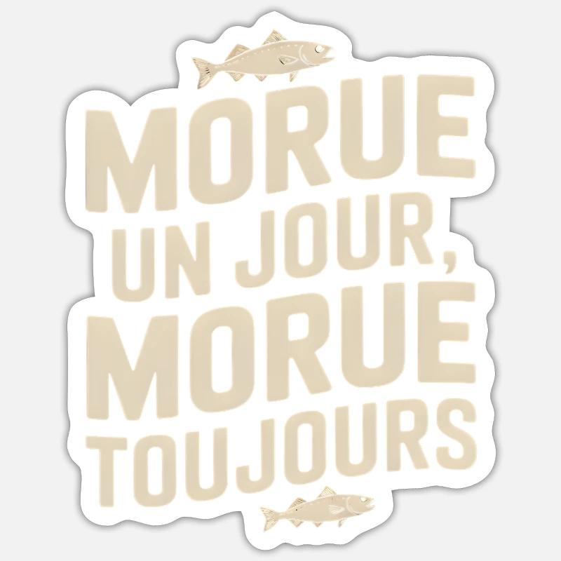 Once cod Cod Sticker size S (10 x 10 cm)