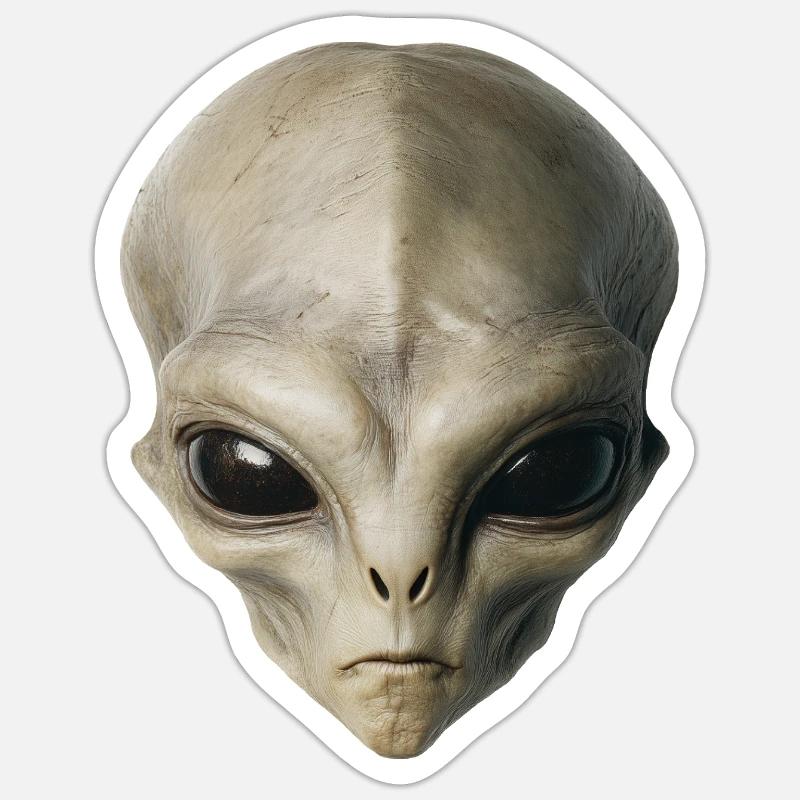 Alien Head Sticker size S (10 x 10 cm)