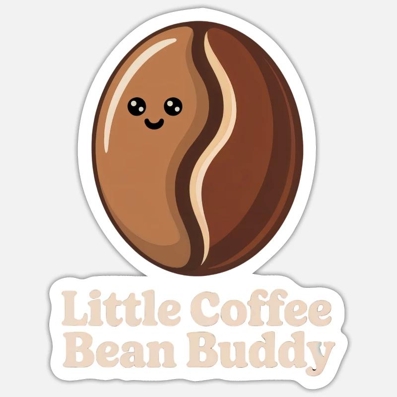Coffee bean Sticker size S (10 x 10 cm)