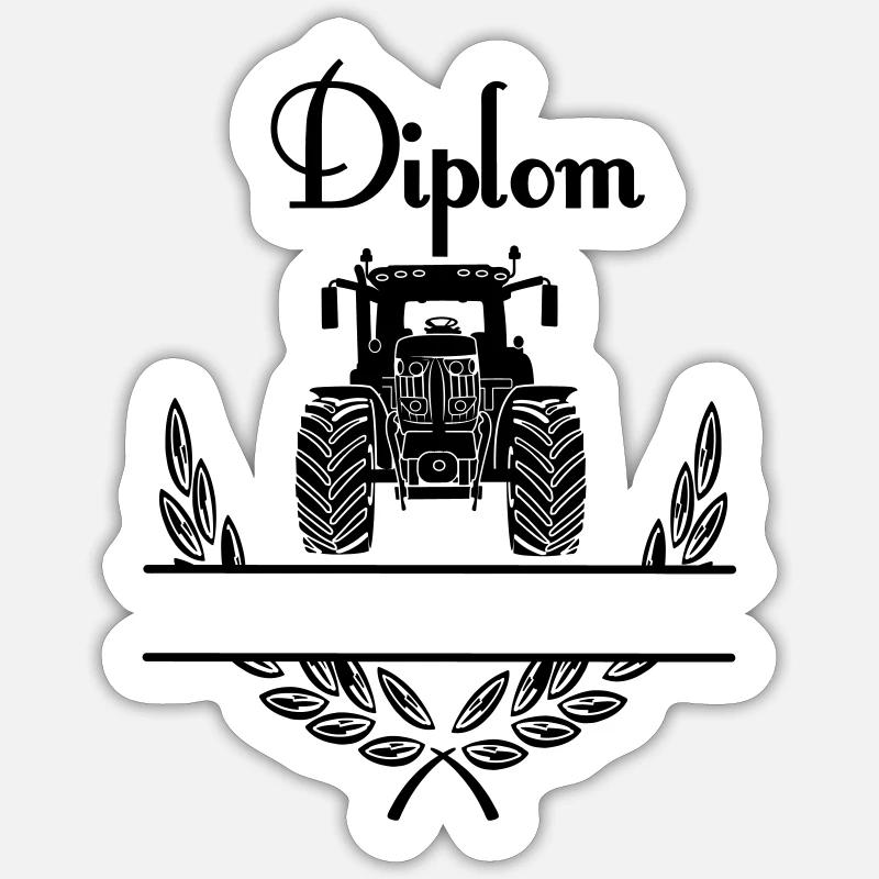 Diplom Tractor – Namespace Sticker size S (10 x 10 cm)