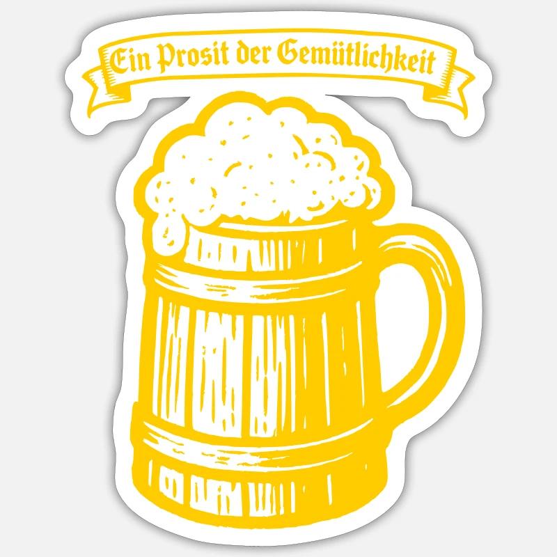 Ein Prosit der Gemütlichkeit Sticker taille S (10 x 10 cm)