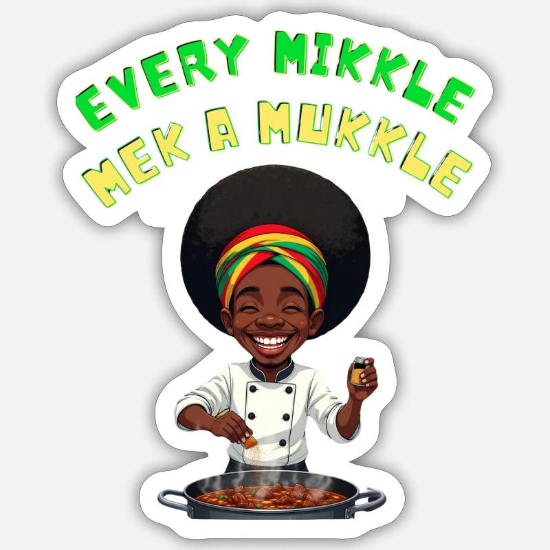 Every Mikkle Mek A Mukkle  - Sticker size S (10 x 10 cm) - white matte