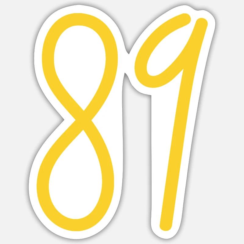 89 - Sticker size S (10 x 10 cm) - white matte