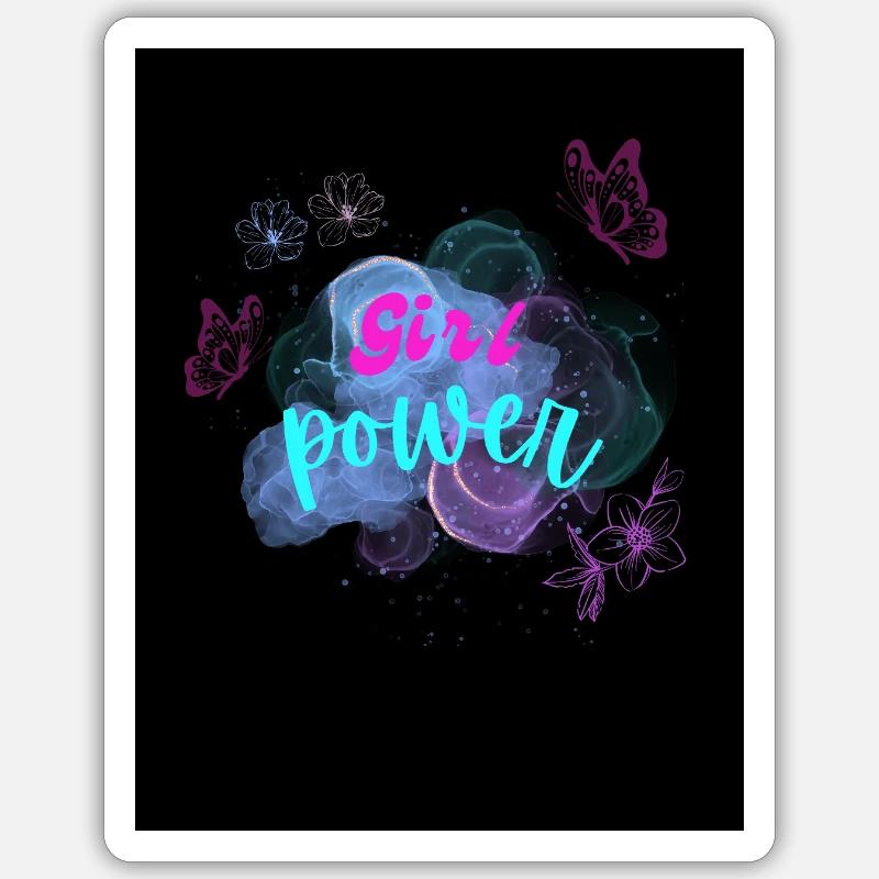 SIE✨ - Sticker Größe S (10 x 10 cm) - Mattweiß