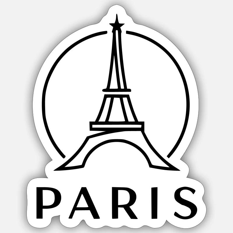 Paris Sticker size S (10 x 10 cm)