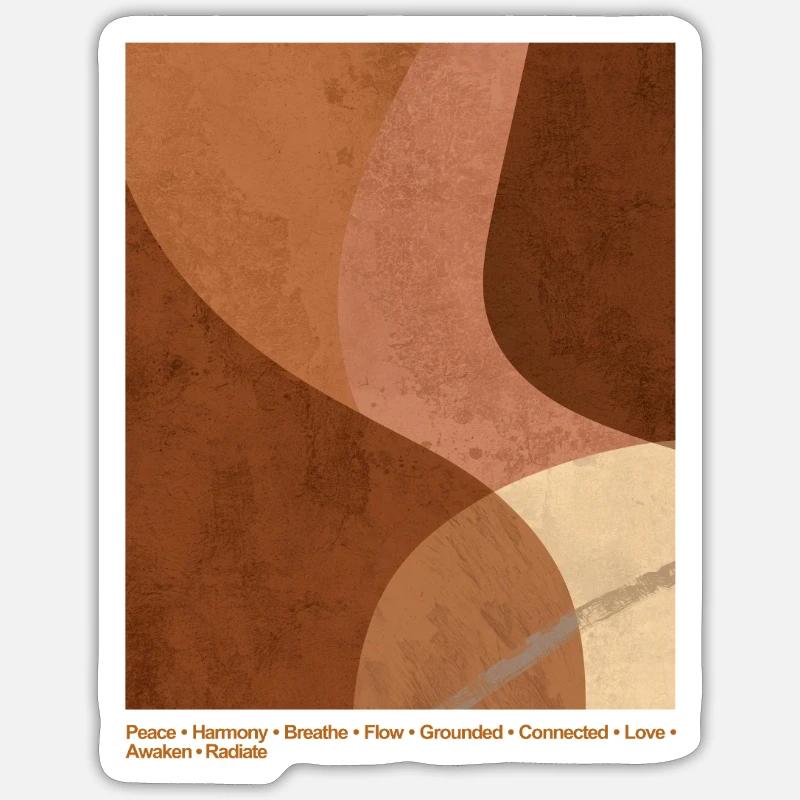 Peace & Harmony - Sticker size S (10 x 10 cm) - white matte