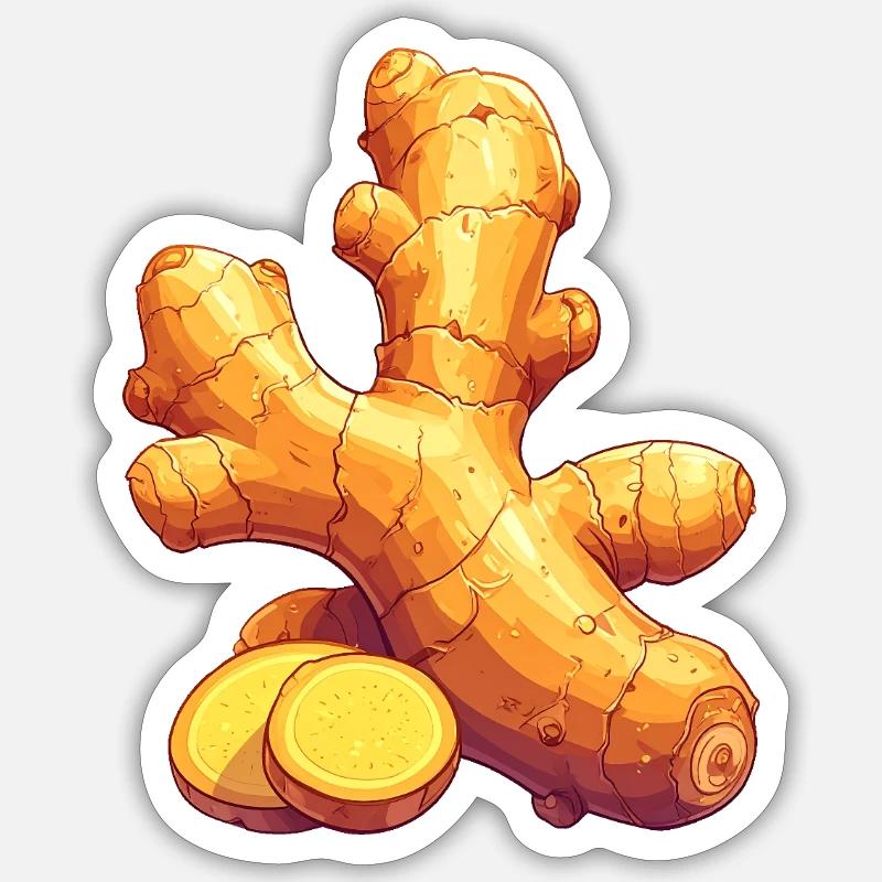 ginger Sticker size S (10 x 10 cm)