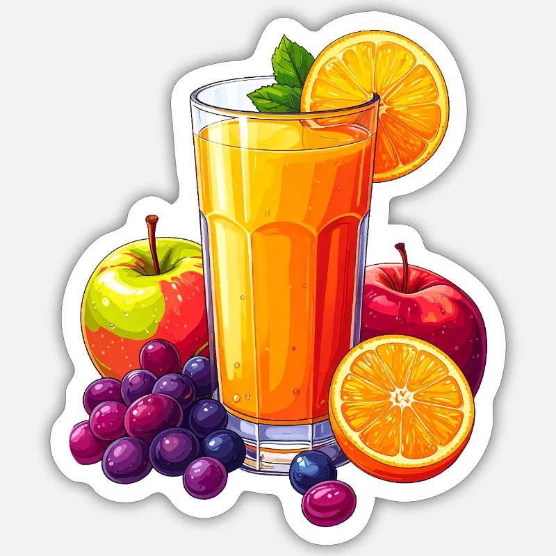 Multivitaminsaft Sticker Größe S (10 x 10 cm)