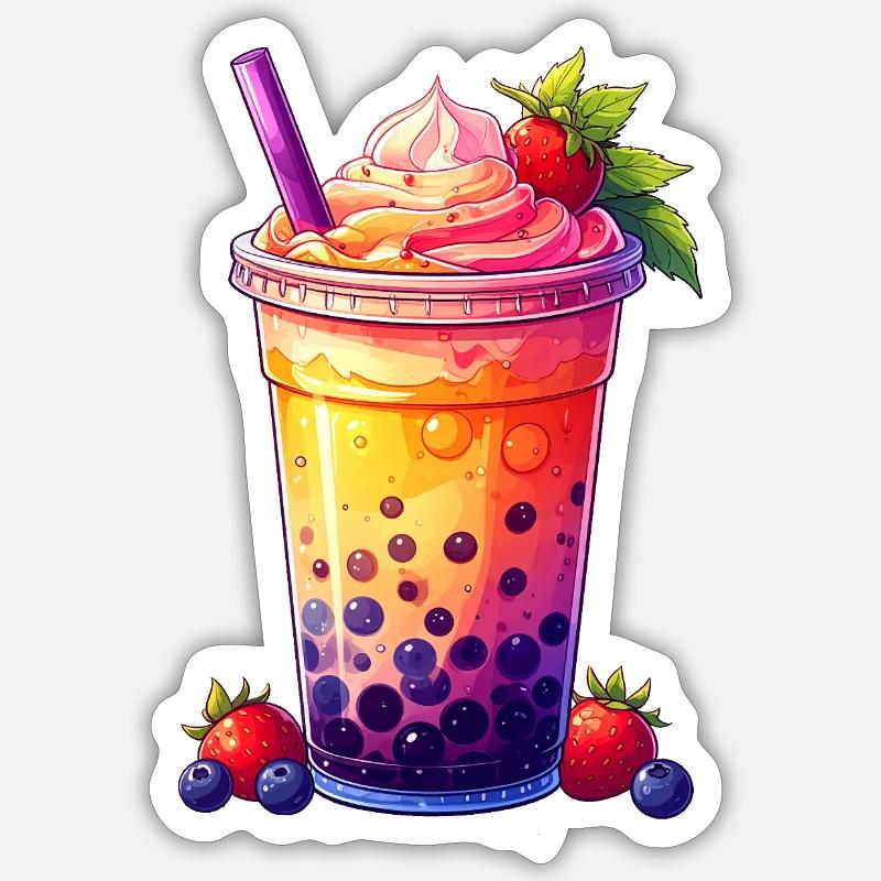 Bubble Tea Sticker size S (10 x 10 cm)