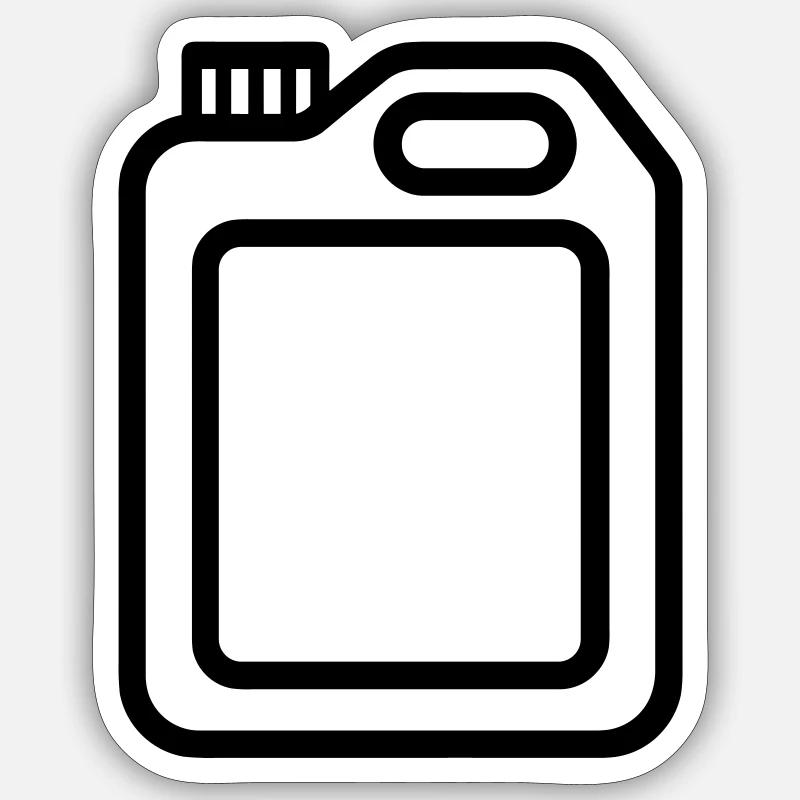 canister - Sticker size S (10 x 10 cm) - white matte