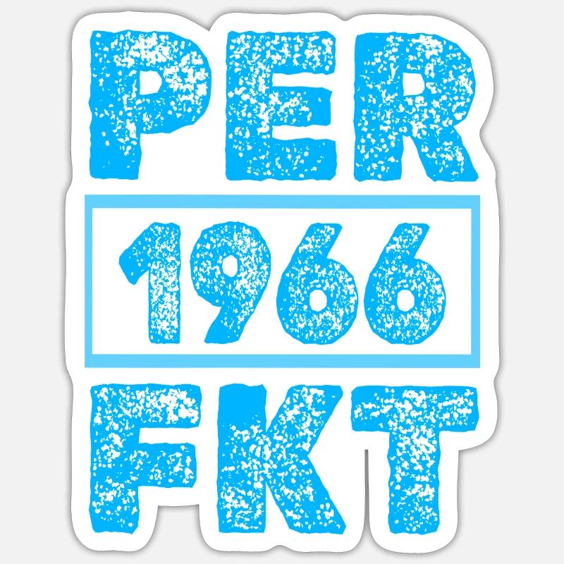Perfektioniert 1966 - Sticker Größe S (10 x 10 cm) - Mattweiß