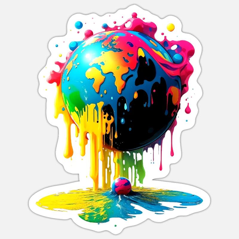 Globe - Earth - Globe Sticker size S (10 x 10 cm)