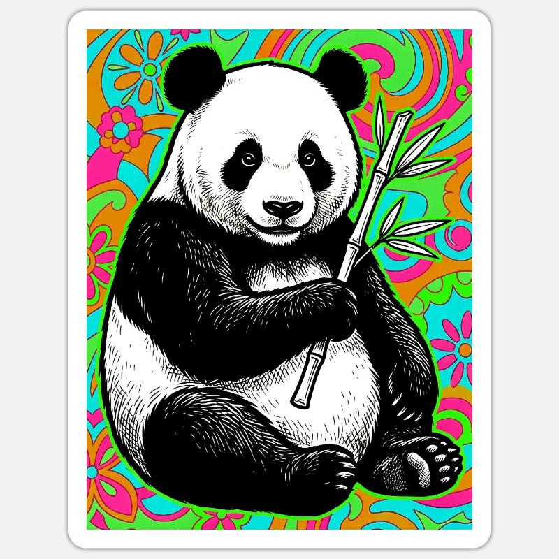 panda - Sticker size S (10 x 10 cm) - white matte