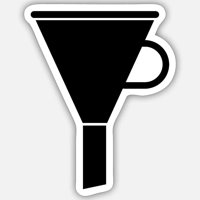 Funnel Sticker size S (10 x 10 cm)