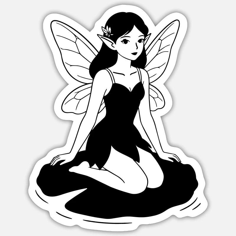 Fairy - Sticker size S (10 x 10 cm) - white matte