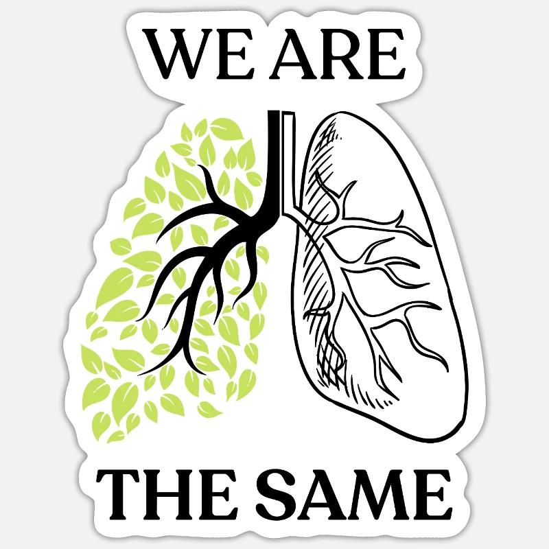 We Are The Same - Sticker size S (10 x 10 cm) - white matte