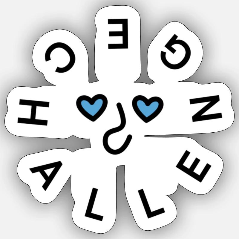 Défi 2024 accepté - Sticker taille S (10 x 10 cm) - blanc mat