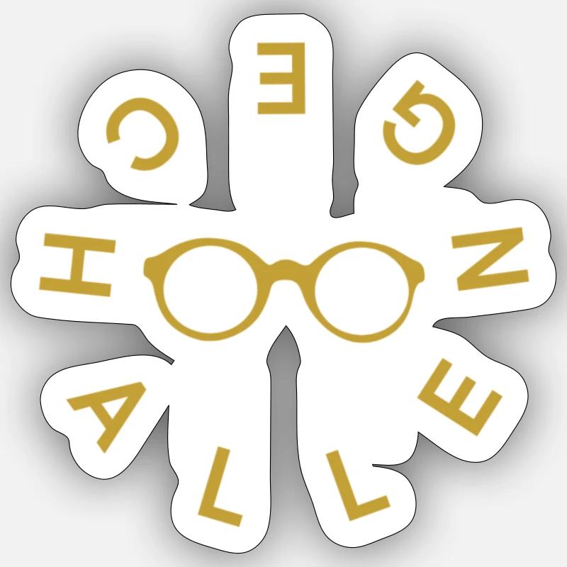 Challenge 2024 accepted - Sticker size S (10 x 10 cm) - white matte