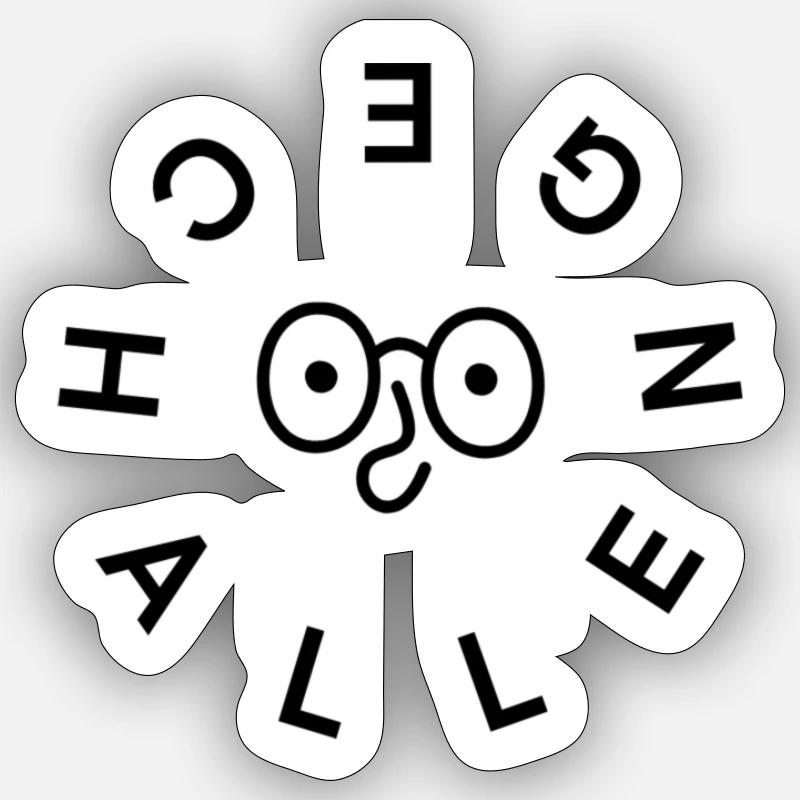 Défi 2024 accepté - Sticker taille S (10 x 10 cm) - blanc mat