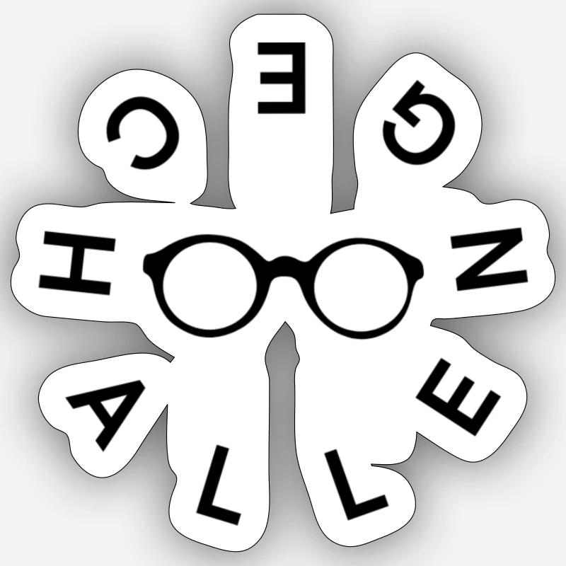 Défi 2024 accepté Sticker taille S (10 x 10 cm)